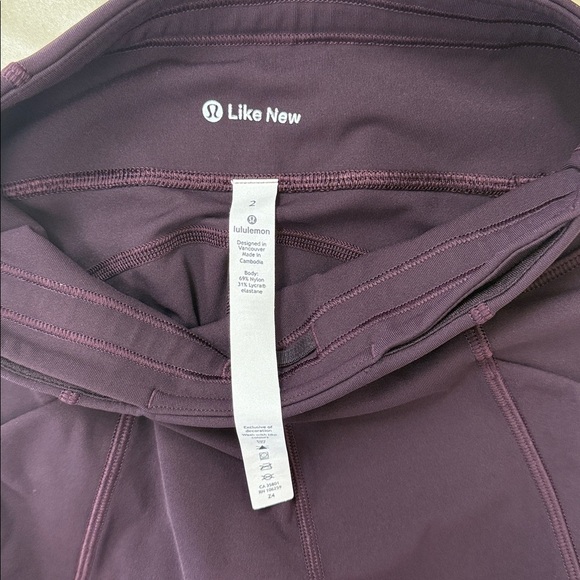 Lululemon Time To Sweat 7/8 Tight 25" Plum Shadow Size 2 - Picture 8 of 10
